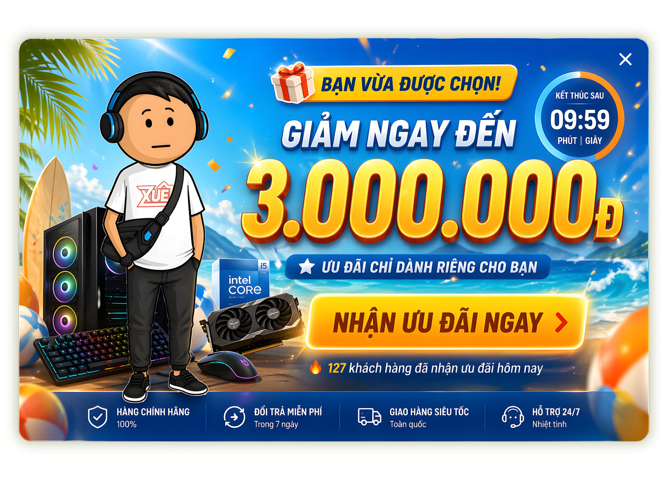 banner popup quảng cáo